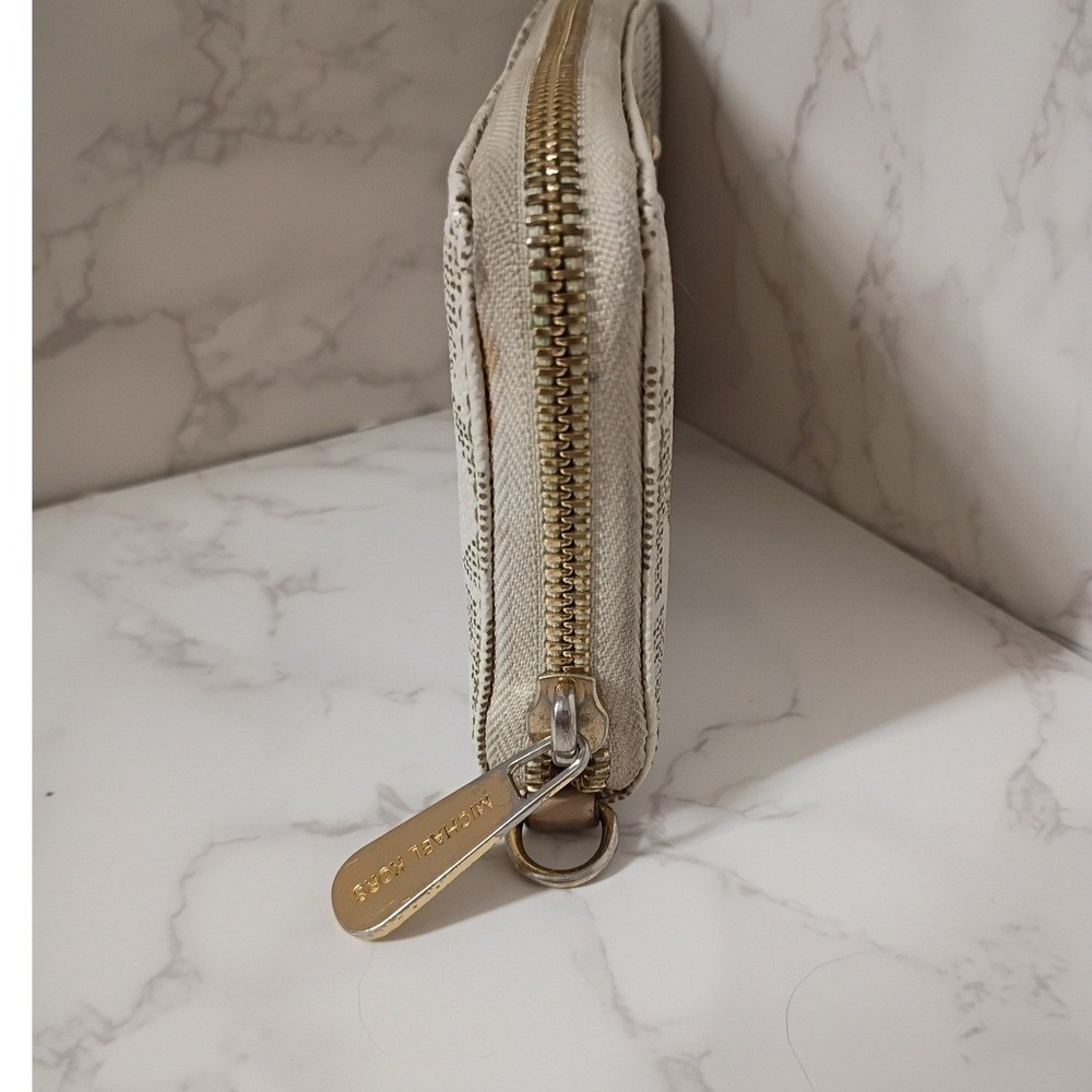 MICHAEL KORS Jet Set Vanilla Leather Zip-Around Continental Wallet - EUC - Picture 3 of 7